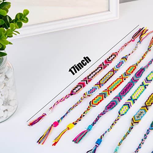 Moroccan Woven Friendship Bracelets - 8 Pack