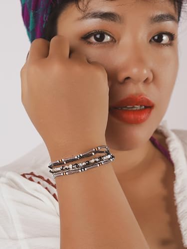 Bohemian Vintage Multi-Layer Bead Bracelet