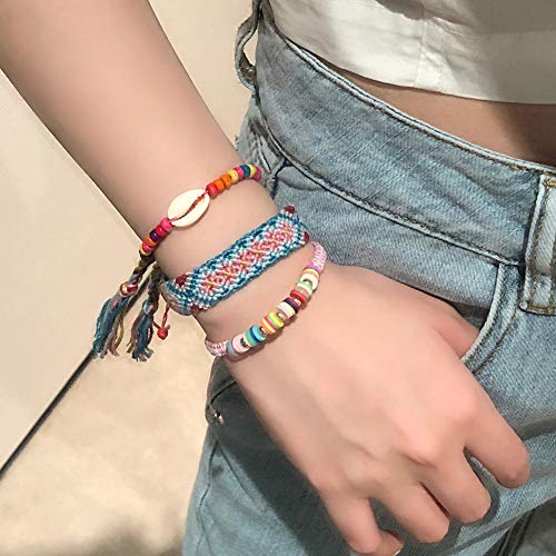 Handmade Adjustable Friendship Bracelets - 20pc Set