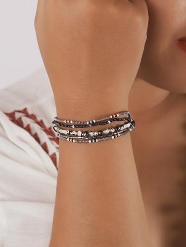 Bohemian Vintage Multi-Layer Bead Bracelet