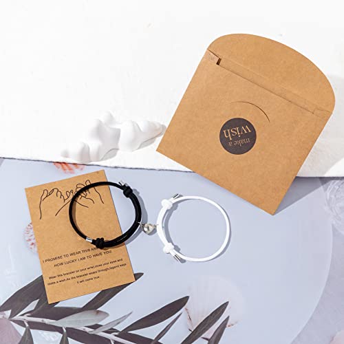 Couples Heart Magnet Bracelets - Eternal Love Set