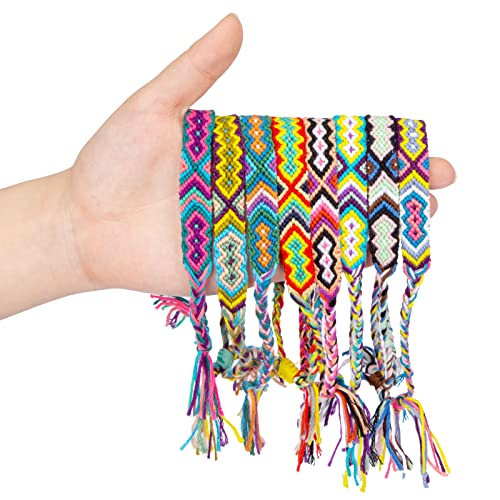 Moroccan Woven Friendship Bracelets - 8 Pack