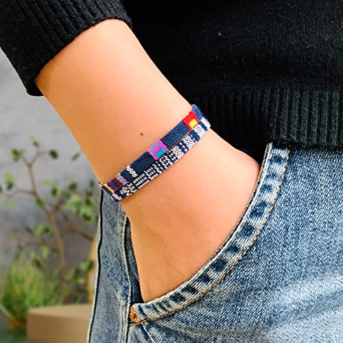 6 Pcs Adjustable Woven Boho Bracelets