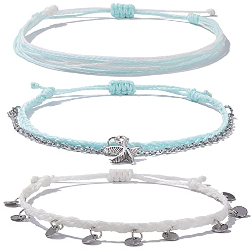 Boho Starfish Waterproof Anklets Set for Women