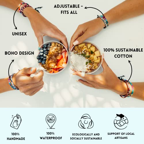 Handmade Waterproof Boho Friendship Bracelets Set