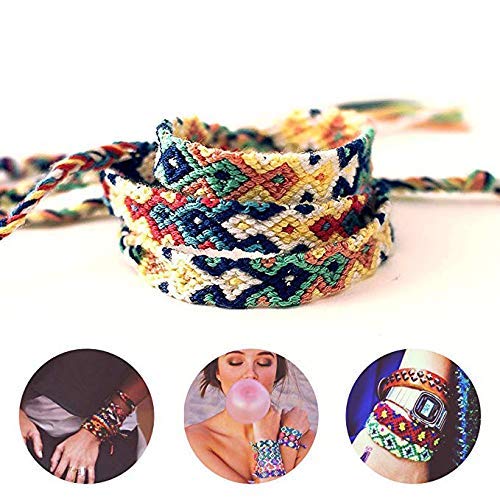 Moroccan Woven Friendship Bracelets - 8 Pack