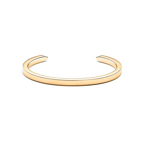 Minimalist Gold Stainless Steel Cuff Bracelet