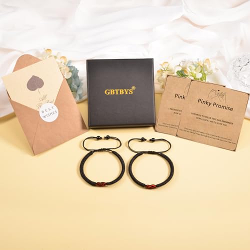 Matching Handmade Pinky Promise Bracelets for Couples