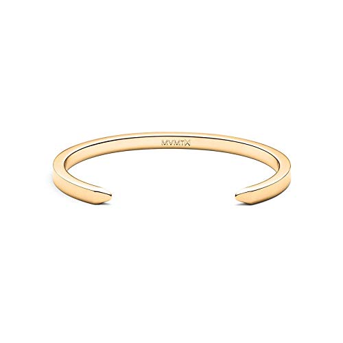 Minimalist Gold Stainless Steel Cuff Bracelet