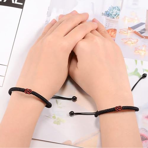 Matching Handmade Pinky Promise Bracelets for Couples