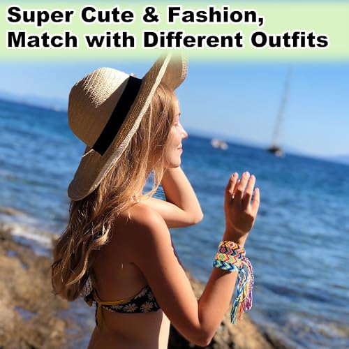 Colorful Woven Friendship Bracelets for Kids 12-Pack
