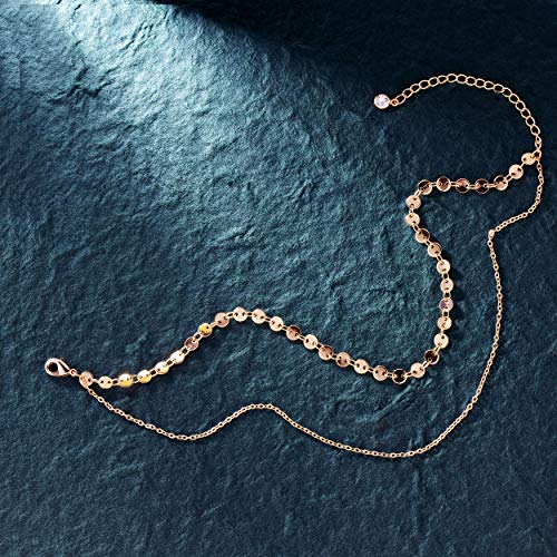 Boho Coin Ankle Bracelets for Women