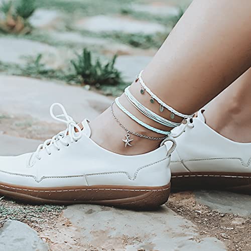 Boho Starfish Waterproof Anklets Set for Women