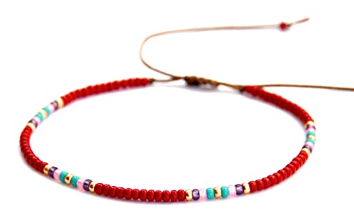 Colorful Handmade Bohemian Beaded Women's Anklet
