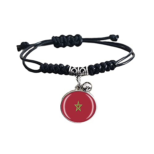 Moroccan Flag Braided Bracelet for Him and Her