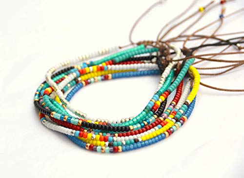 Colorful Handmade Bohemian Beaded Women's Anklet
