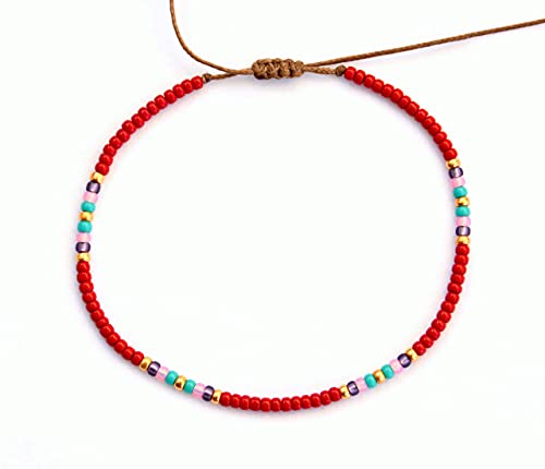 Colorful Handmade Bohemian Beaded Women's Anklet