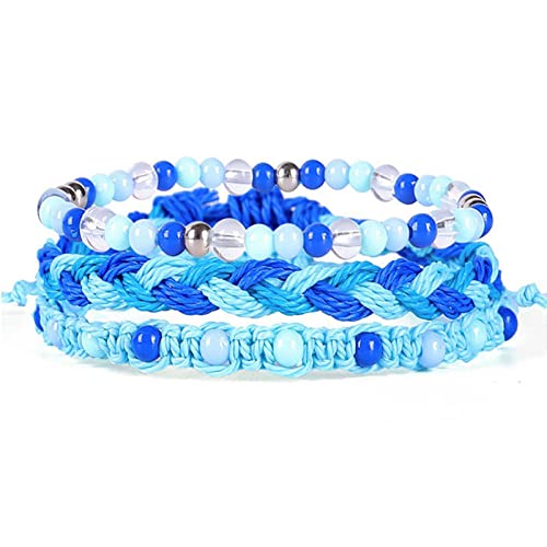 Colorful Braided Friendship Bracelet Set for Women