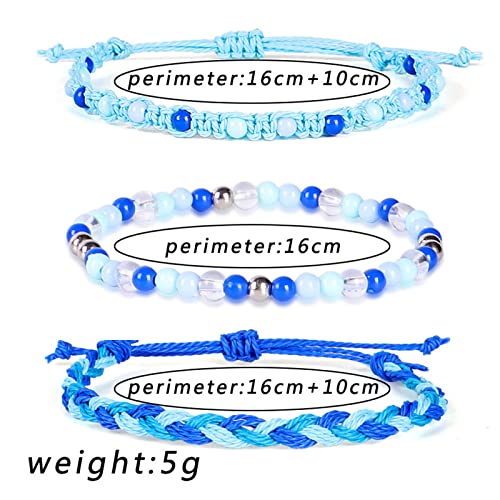 Colorful Braided Friendship Bracelet Set for Women