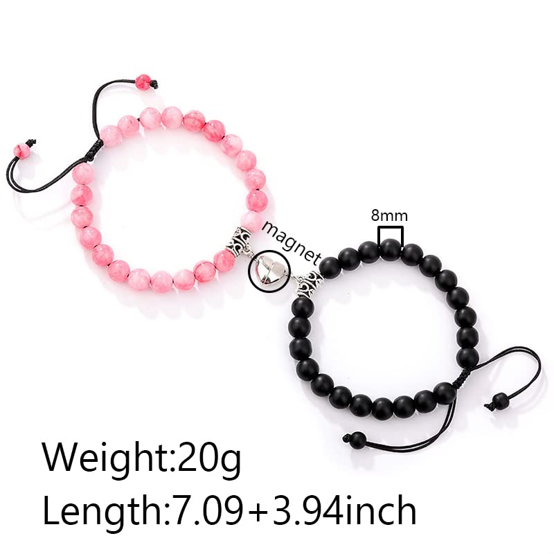 Natural Turquoise Couple Bracelets for Anniversary Gifts