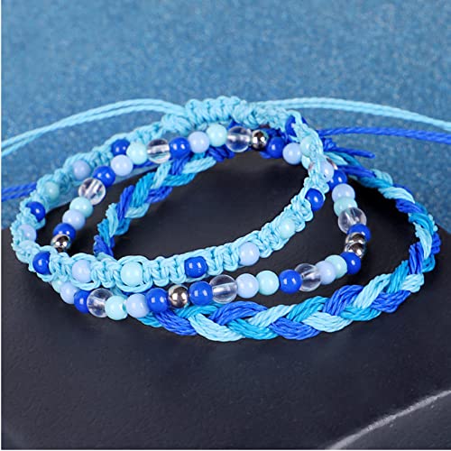 Colorful Braided Friendship Bracelet Set for Women