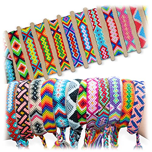 Colorful Handmade Woven Friendship Bracelets Set