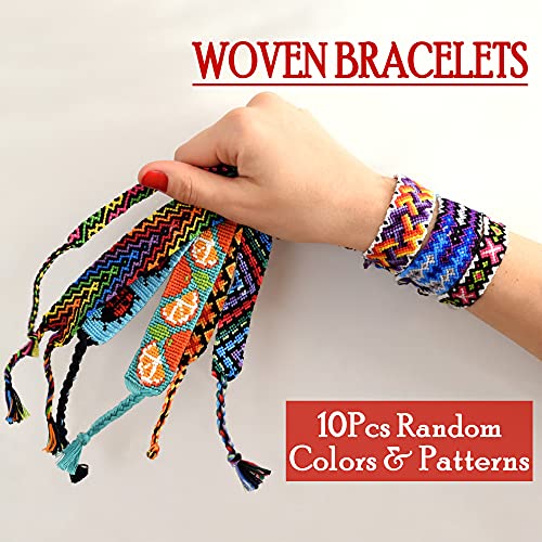 Colorful Handmade Woven Friendship Bracelets Set