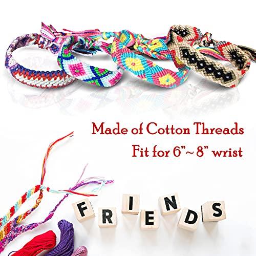 Colorful Handmade Woven Friendship Bracelets Set