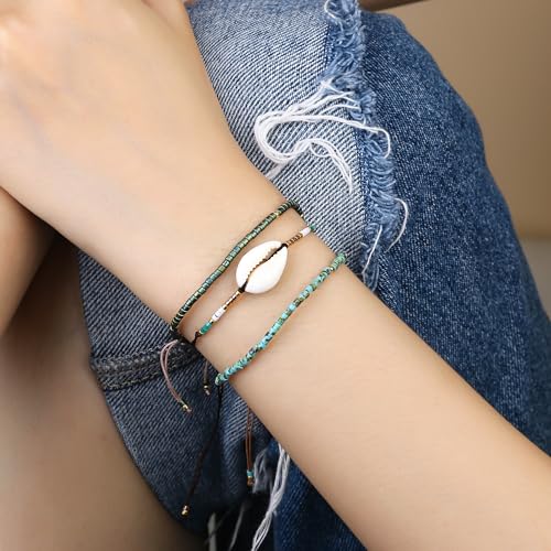 Handmade Seed Beaded Friendship Bracelets for Women