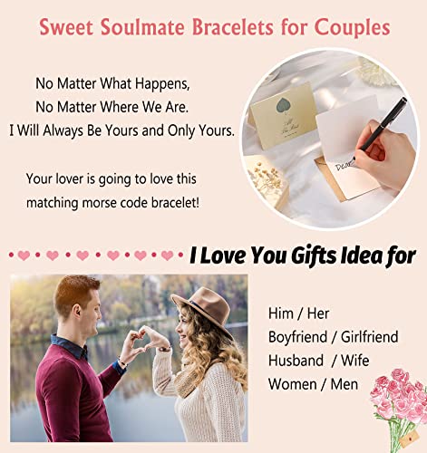 Matching Morse Code Bracelets for Couples