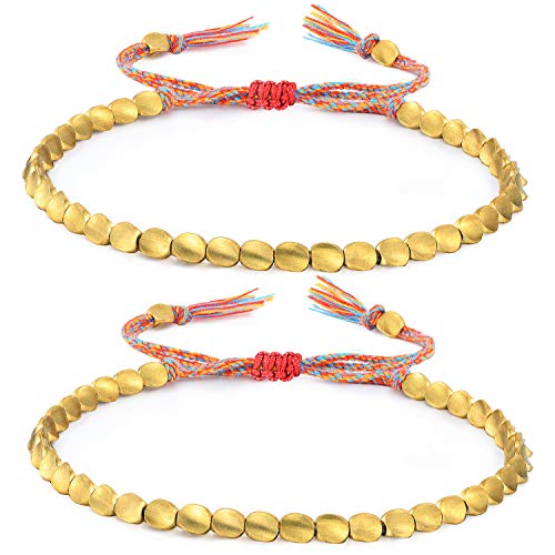 Handmade Tibetan Copper Bead Bracelets Set