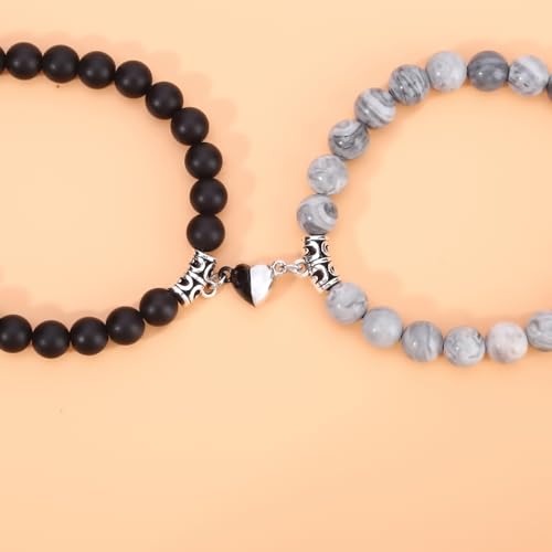Turquoise Magnetic Couple Bracelets for Friendship