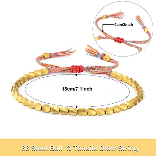 Handmade Tibetan Copper Bead Bracelets Set