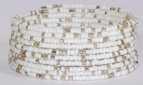 TEMBO AFRICA Set of 2 Handmade Beaded Bracelets for Women 10 loops each Wrap Bracelets Boho Jewelry Gifts MADE OF SEED BEADS ONLY Handmade From Africa