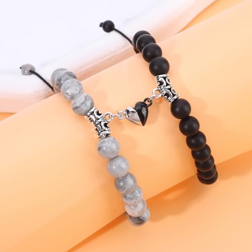Turquoise Magnetic Couple Bracelets for Friendship