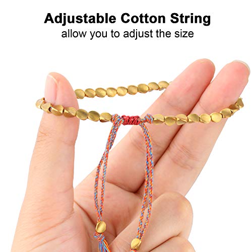 Handmade Tibetan Copper Bead Bracelets Set