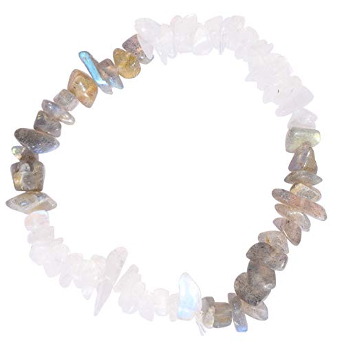 Moroccan Crystal Chip Bracelet with Selenite Charging