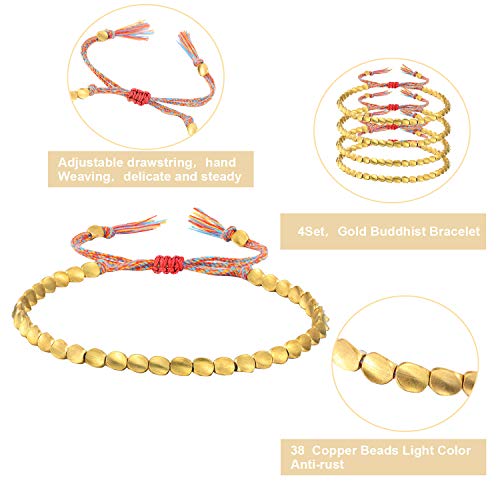 Handmade Tibetan Copper Bead Bracelets Set