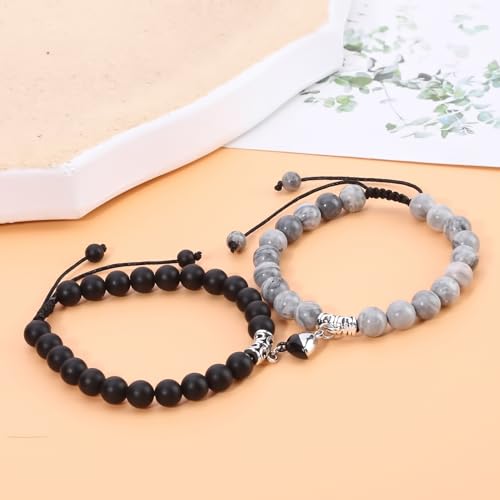 Turquoise Magnetic Couple Bracelets for Friendship