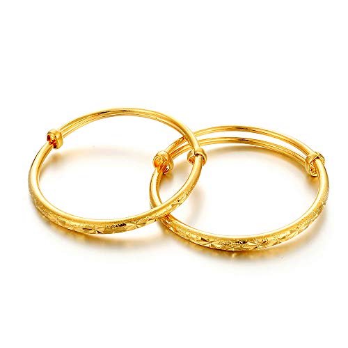 Ethlyn Gold Plated Stars Kids Lucky Bangles