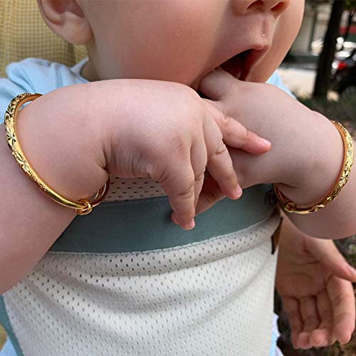 Ethlyn Gold Plated Stars Kids Lucky Bangles