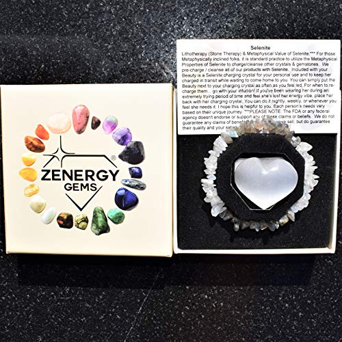 Moroccan Crystal Chip Bracelet with Selenite Charging