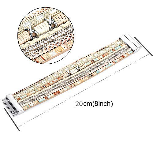 Handmade Moroccan Leather Cuff Bracelet for Women