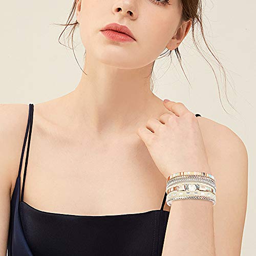 Handmade Moroccan Leather Cuff Bracelet for Women