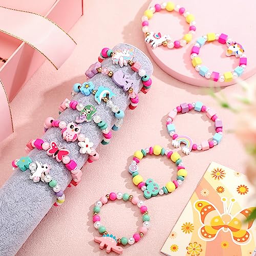 Cunno 36 Pcs Kids Friendship Beaded Bracelets