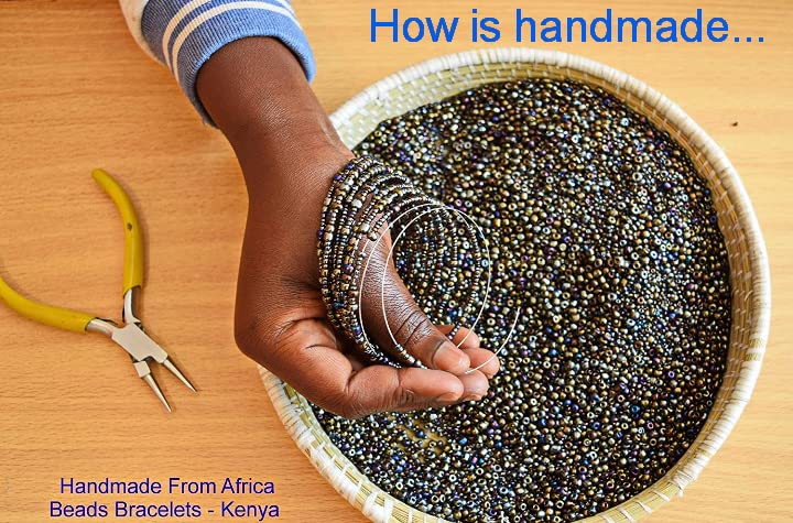 Handmade Boho Beaded Bracelets Set for Women