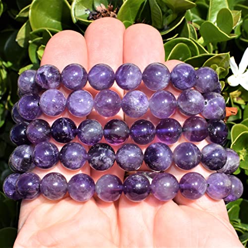 Himalayan Amethyst Macramé Bracelet with Selenite Crystal