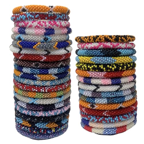 Assorted Handmade Crochet Nepal Bracelets Set