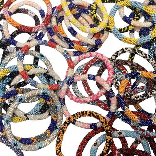 Assorted Handmade Crochet Nepal Bracelets Set