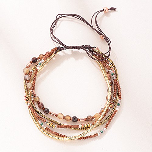 Handmade Bohemian Braided Bead Bracelet for Women